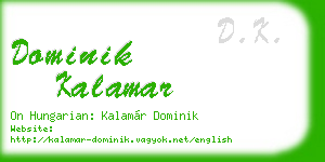 dominik kalamar business card